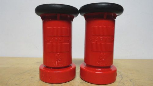 Ufs 1575 portable fire hose spray nozzle fits 1-1/2&#034; hose *new* lot of 2 for sale