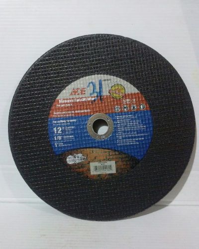 12&#034; x 1/8&#034; x 1&#034;  Masonry Cut-Off Wheel. Qty: 5 wheels. 2080539 (AE031-5)