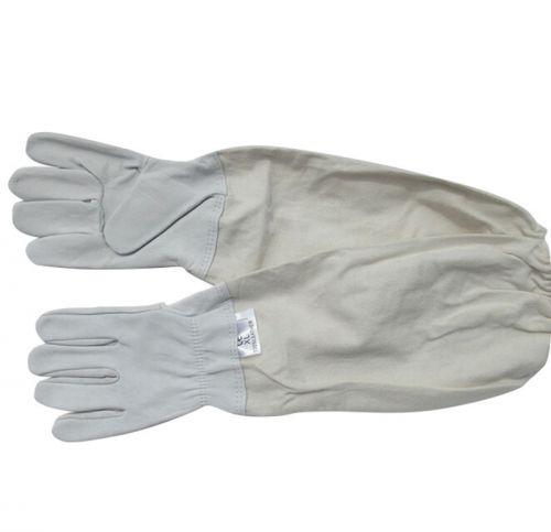 Beekeeping gloves goatskin  bee keeping gloves with sleeves , 1 pair for sale