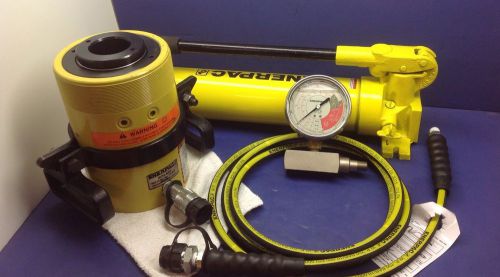 ENERPAC RCH603 SCH603H Hydraulic Pump/Hollow Cylinder Set, 60 Ton Cap USA Made