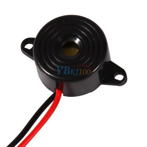 3V-24V Piezo Electronic Tone Buzzer Alarm Continuous Sound Mounting Hole 12V DC