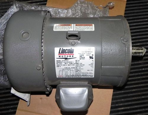 New. lincoln motor lm24955 ssf4p3tc61  3ph 3hp 230/460v 60hz 8.4/4.2a 1760rpm for sale