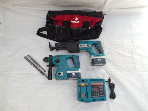 Makita BHR200 Rotary Hammer/ BJR Reciprocating Saw Dewalt 24v NI-MH Battery