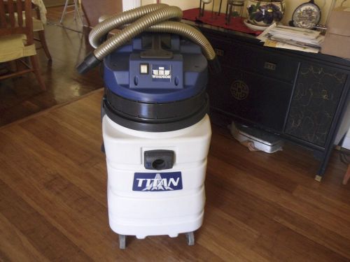 Commercial wet / dry vacuum with front mount squeegee 20 gal tank windsor titan for sale