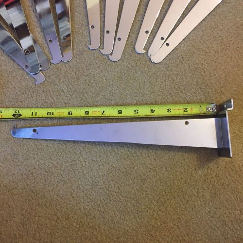 (12) 12&#034; Slat wall Brackets