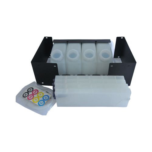 Mutoh RJ-900C Bulk Ink System with Vertica lCartridges--4 Bottles, 4 Cartridges