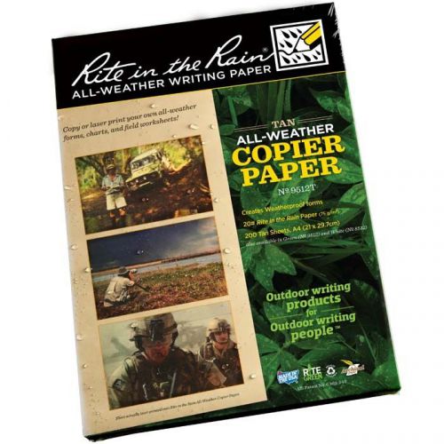 Rite in the Rain Tactical Tan Copier Paper A4 size # 9512T