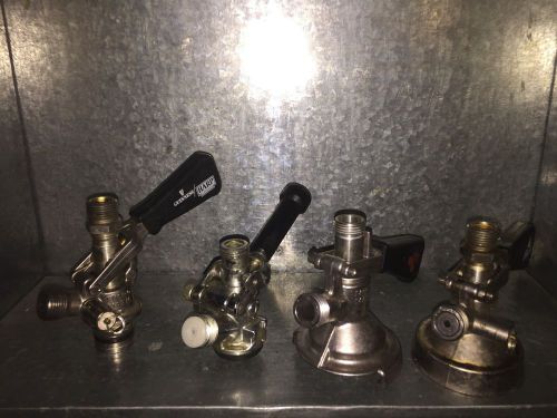 Micro Matic Beer Keg Coupler Tapper Lot Of 4 Guinness Harp Bass