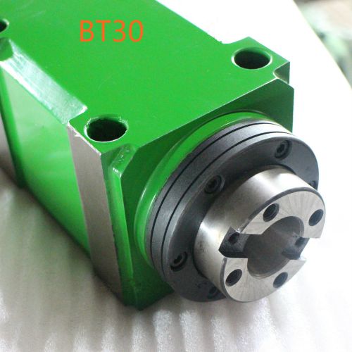 Bt30 chuck power head 1.5kw 2hp belt spindle head 3000rpm 5pcs bearings milling for sale