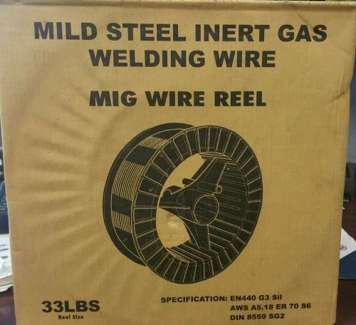 33 lb roll 035&#034; mild steel mig welding wire free/fast shipping unbranded/generic for sale