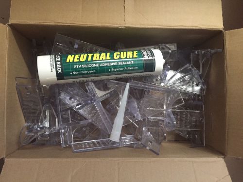 Lot of 50- zaleski snow guards/ snow jacks polycarbonate + bonus tube silicone for sale