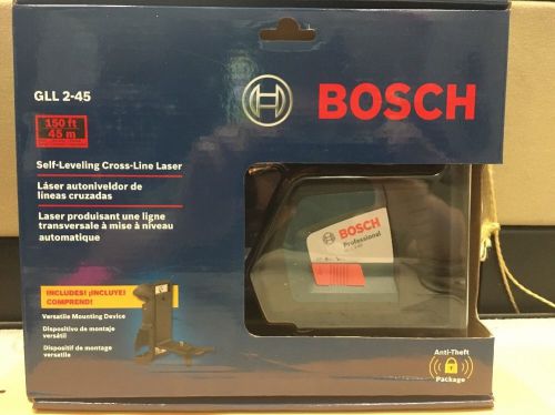 Bosch self-leveling long-range cross-line laser gll 2-45 000346454321 for sale