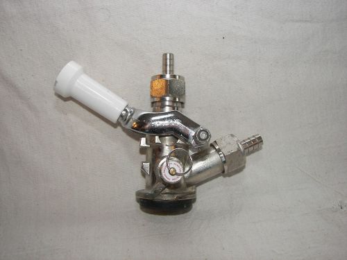 Micro Matic Keg S System Beer Coupler Tap Sankey Grundy Draft White handle