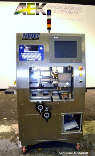 Used- Nutec Systems Pharmacarton Coding Inspection System II. Designed for inlin