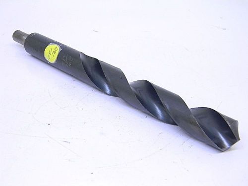 USED REDUCED STRAIGHT SHANK 29/32&#034; TWIST DRILL (1/2&#034;-SHANK) .9062&#034; HSS