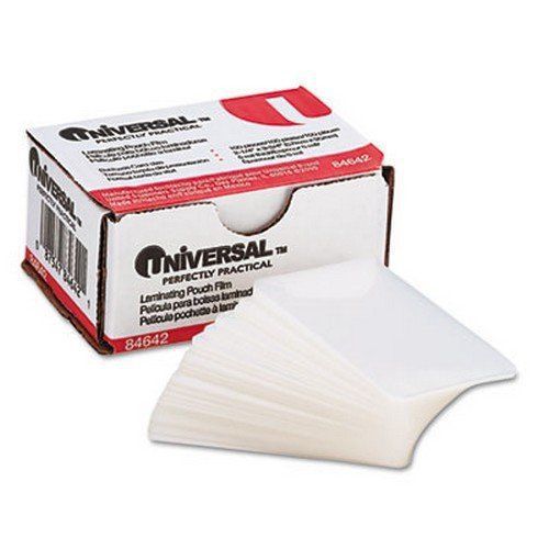 Universal Office Products Clear Laminating Pouches, 5 mil, 2 1/4 X 3 3/4, Card