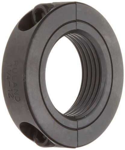 Ruland tsp-12-10-f two-piece clamping shaft collar, threaded, black oxide steel, for sale