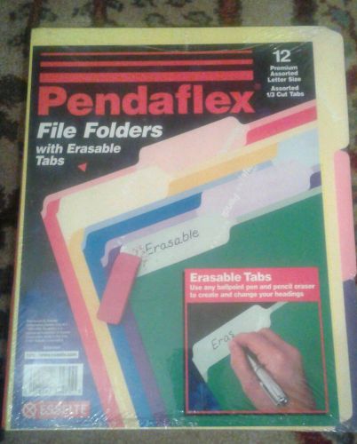 Esselte Pendaflex 12 Pack Assorted Colors Pendaflex File Folders With Erasable T