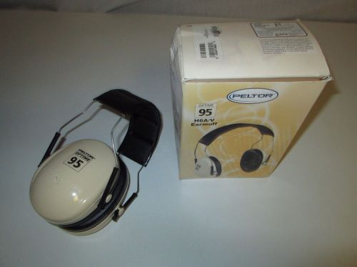 Peltor 95 Behind-the-Head Earmuffs Beige/Black  H6A/V Noise Reduction 21 Decibel