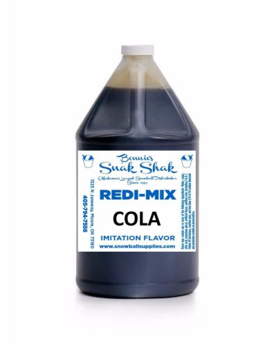 Snow Cone Syrup COLA Flavor. 1 GALLON JUG Buy Direct Licensed MFG