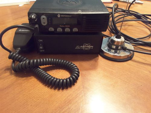 Motorola Radius CM300 Two Way Radio with antennea with Astron SS-18