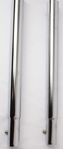 Chrome 12&#034; Height Extender For Salesman Garment Racks NEW Pair of Two