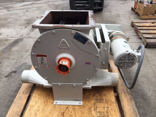 KICE ROTARY AIR LOCK, MOD: VJ20X15X15 WITH LEESON 2 HP DRIVE, 1725 RPM, USED