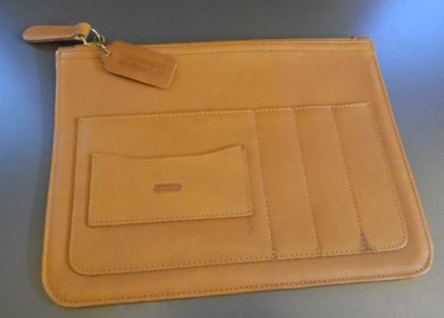 Coach leather letter  and pen holder  briefcase for sale