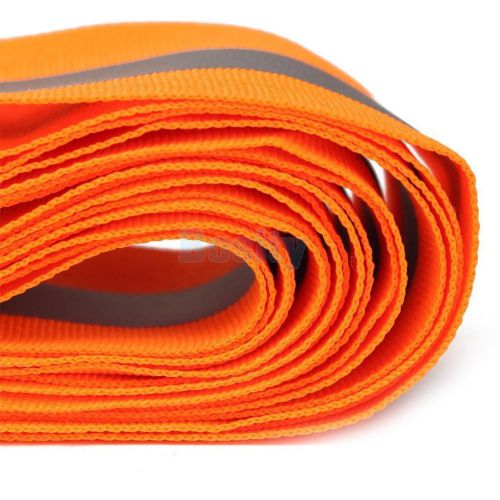3m*5cm silver reflective tape safty strip sew on orange synth fabric 2&#034;x10ft for sale