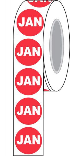 1-1/2&#034; diameter &#034;jan&#034; inventory control label compulabel (821561) for sale