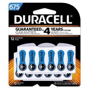 Button cell hearing aid battery #675, 12/pk for sale