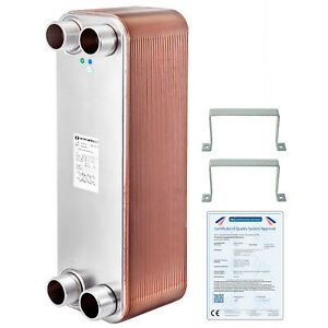 Heat Exchanger Brazed Plate Heat Exchanger 60 Plate Heat Exchanger 2&#034; MNPT