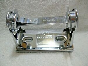 Vintage &#034;GRIF-HO&#034; By SAN JAMAR Chrome Toilet Paper Roll Holder-Made In USA-Diner