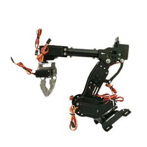 Metal Smart 8 DOF Robot Arm Gripper Kit with High Torque Servo Black