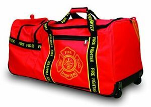 OccuNomix OK-6565001 Large Gear Bag with Wheels “Firefighter” Woven In Reflec...