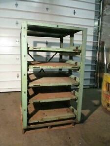 Rack Engineering Glide Out Tool &amp; Die Rack Five Shelf Style Used