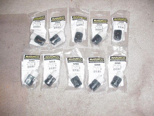 Marinco 5269 5-15R 15A 125V 2P 3W Marine Boat RV Water Straight Blade Connector