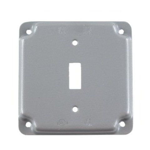 4&#034; Raised Single Toggle Receptacle Cover