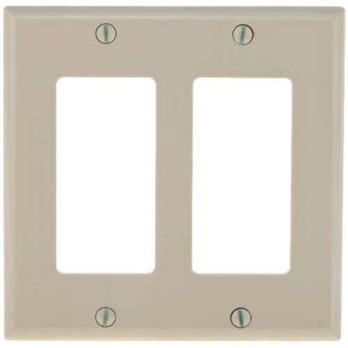 Deco Wall Plate 2-Gang Almond 602528 National Brand Alternative 602528