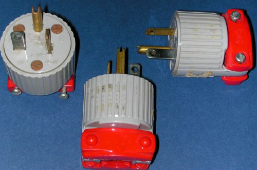 3 NOS Eagle Cooper dealer stock  equipment  plugs 20A 125V NEMA 5-20P