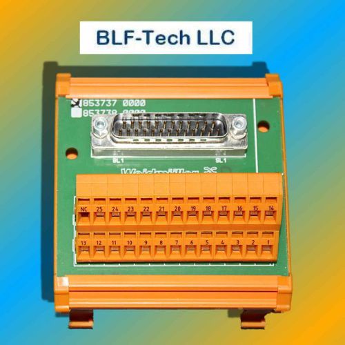 Weidmuller RS SD25 SZ 25 Pin Male Breakout Terminal Interface Module 8537370000
