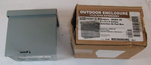 Hubbell wiegmann type 3r pull box enclosure rsc060604rc nib for sale