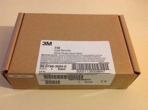 3M 732 Dual Conductor Remote Wrist Strap Input Jack 98-0798-3665-0