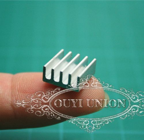 20pc 11*11*5mm silver aluminum heat sink cooler chip for ic led power transistor for sale