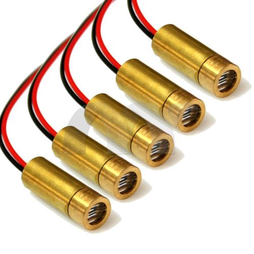 5 pcs 650nm 5mw 3v red laser line module head ?9 for sale