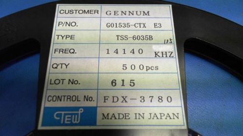 4-PCS FREQUENCY REFERENCE CRYSTAL CSMD TOKYO G01535-CTXE3 01535CTXE3 G01535CTXE3