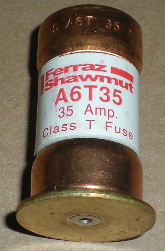 ELECTRICAL FUSE MERSEN FERRAZ SHAWMUT CLASS T 35A 35 AMP FAST ACTING LOT OF 8 PC