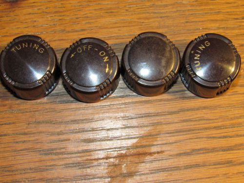 Vintage Radio Electronic Knobs Tuning On Off