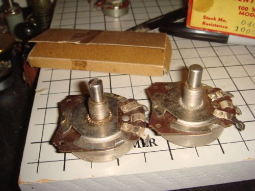 2 Vintage CMA Wire Potentiometers  1.5M &amp; 500K  Reading 458K &amp; 1.3M