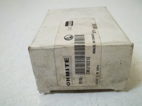 LOT OF 2 OHMITE CMU1031E POTENTIOMETER *NEW IN A BOX*